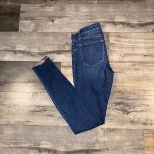 FRAME Denim Forever Karlie Skinny Jeans Women 26 Dark Wash Stretch USA